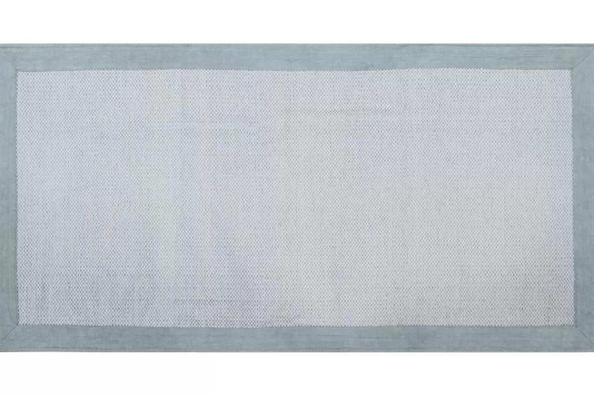 Miliboo Alfombras-Alfombra de pasillo de algodón azul perla 60 × 200 cm ASTER