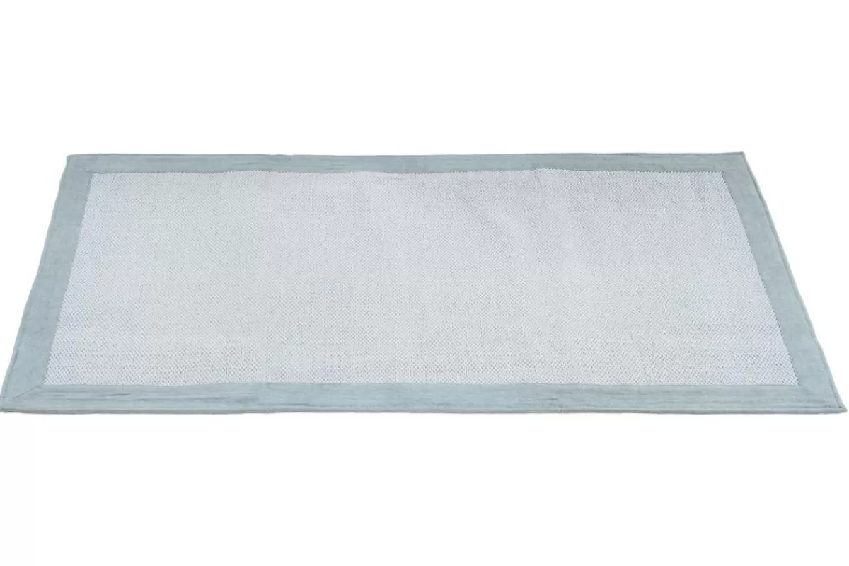 Miliboo Alfombras-Alfombra de pasillo de algodón azul perla 60 × 200 cm ASTER