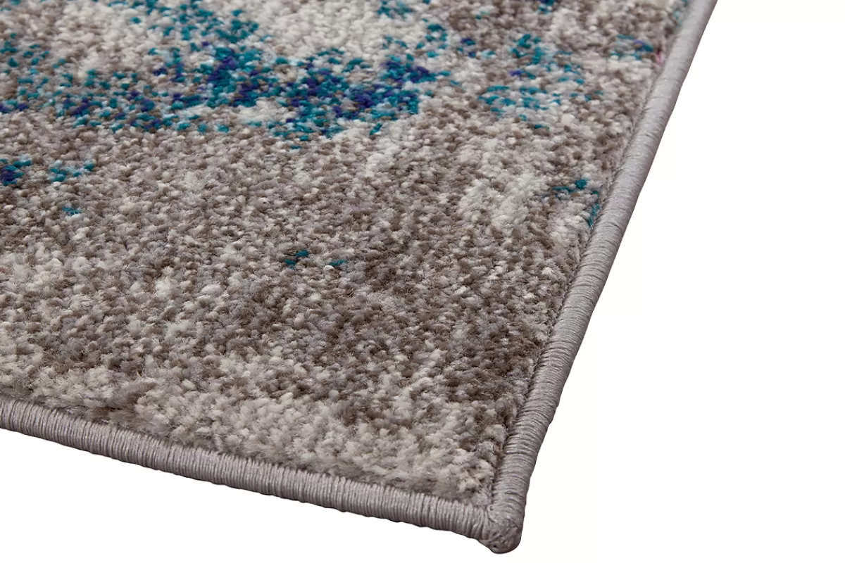Miliboo Alfombras-Alfombra rectangular con motivo abstracto azul 160 x 230 cm CAPS