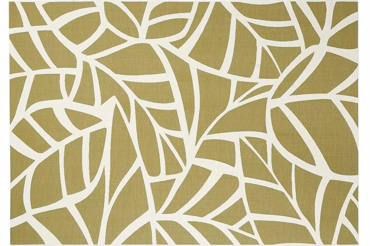 Miliboo Alfombras-Alfombras interior exterior blanco crema y verde 160 x 230 cm GARANCE