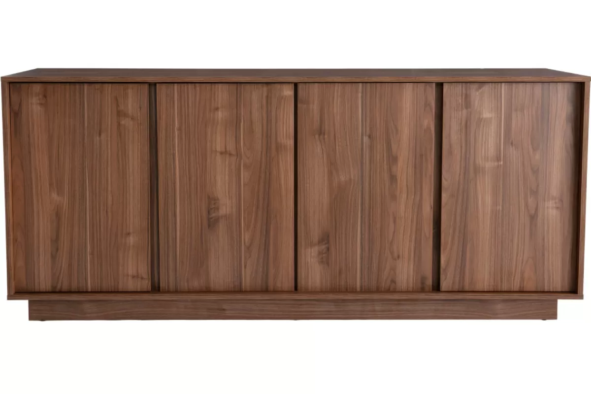 Miliboo Aparadores-Aparador moderno chapado nogal L180 cm COMO