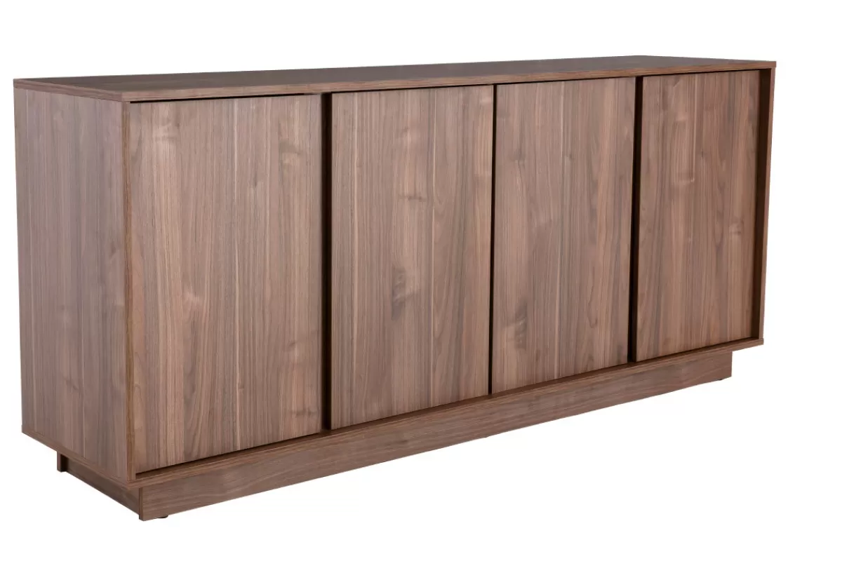 Miliboo Aparadores-Aparador moderno chapado nogal L180 cm COMO