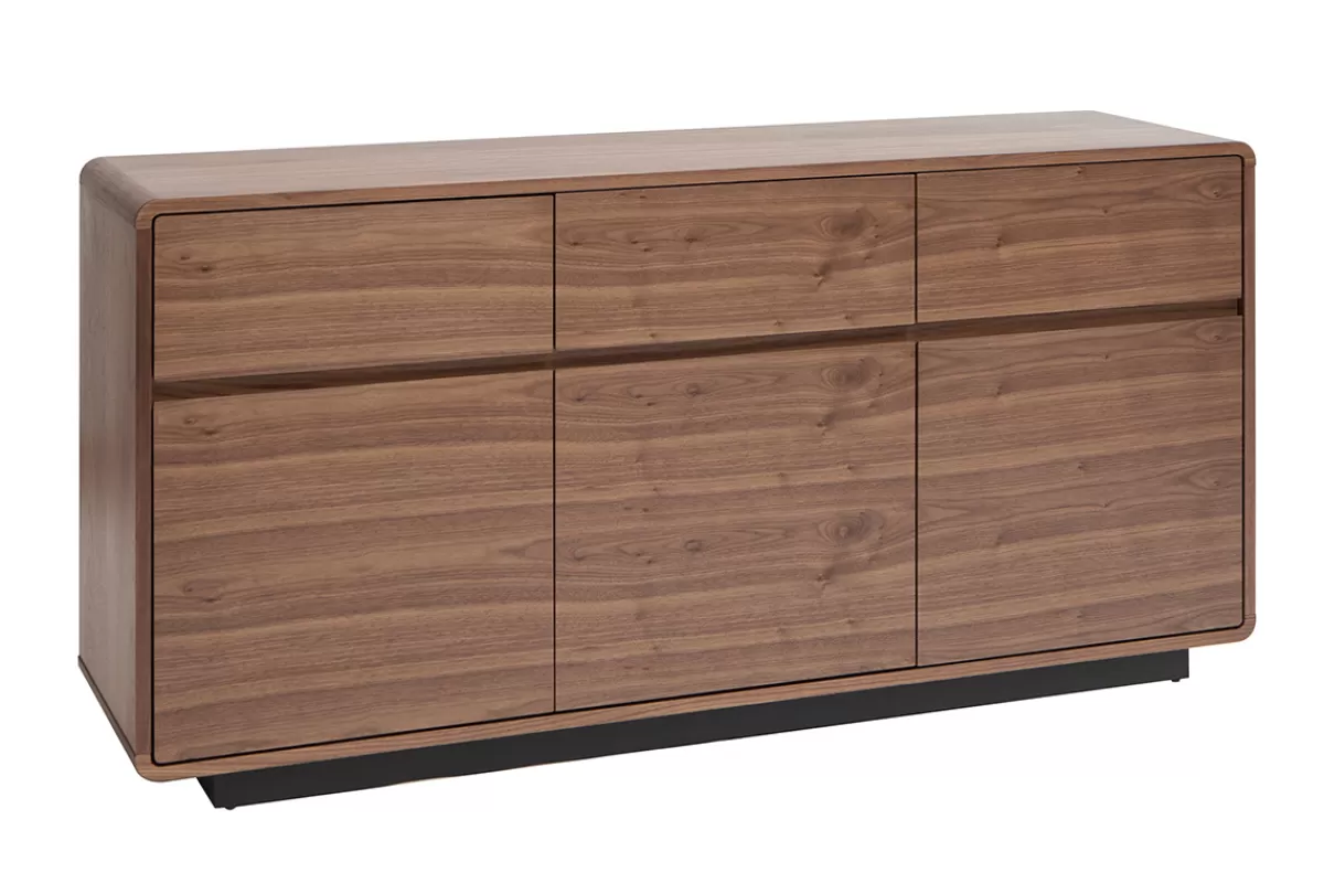 Miliboo Aparadores-Aparador vintage con acabado de nogal 160 cm JAKO
