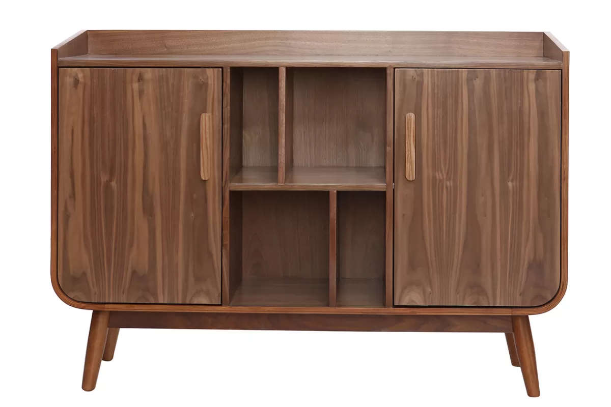 Miliboo Aparadores-Aparador vintage madera nogal HALLEN