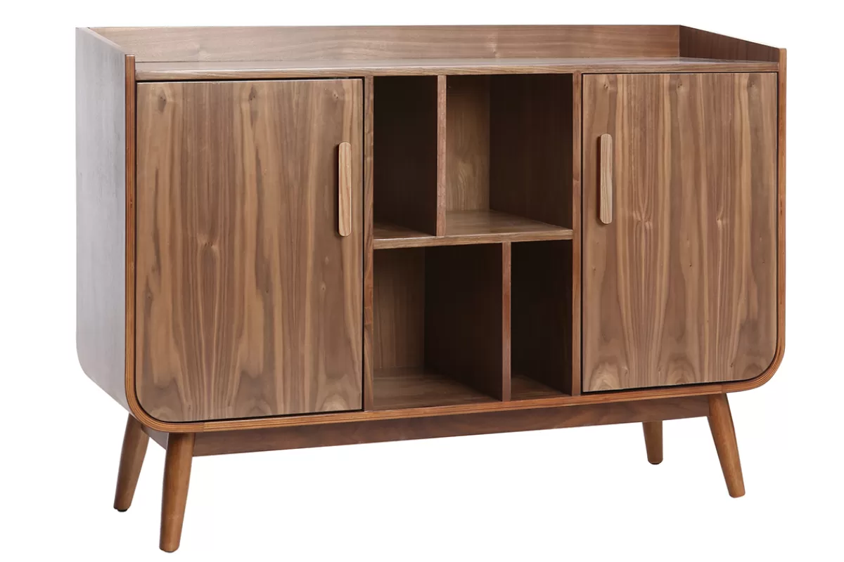Miliboo Aparadores-Aparador vintage madera nogal HALLEN