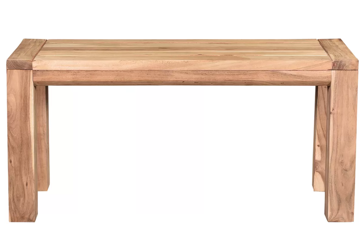 Miliboo Sillas De Madera | Bancos-Banco de madera de acacia maciza 95 cm BALTO