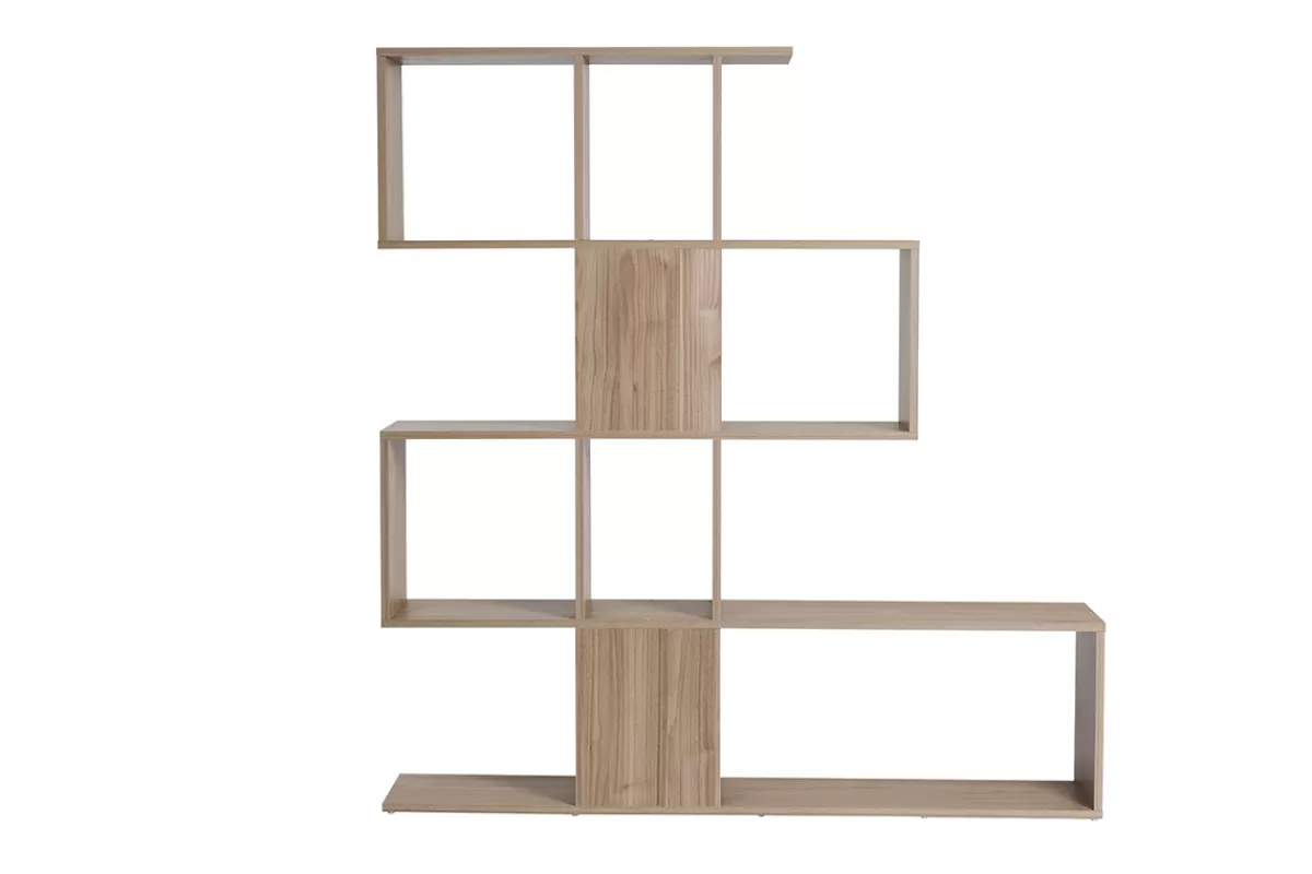 Miliboo Bibliotecas & Estanterías | Bibliotecas & Estanterías-Biblioteca separador acabado roble A147 cm COMO