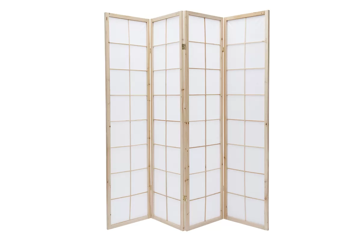 Miliboo Biombo-Biombo japonés de madera y papel IKUYO