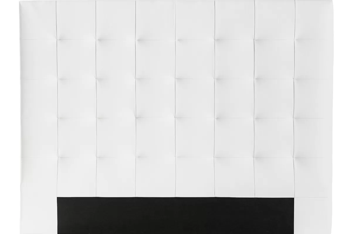 Miliboo Cabecera De Cama-Cabecero capitoné blanco 160 cm HALCIONA