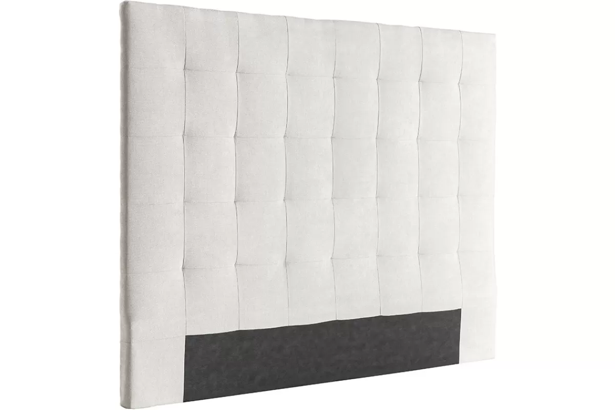 Miliboo Cabecera De Cama-Cabecero capitoné en tejido beige 140 cm HALCIONA