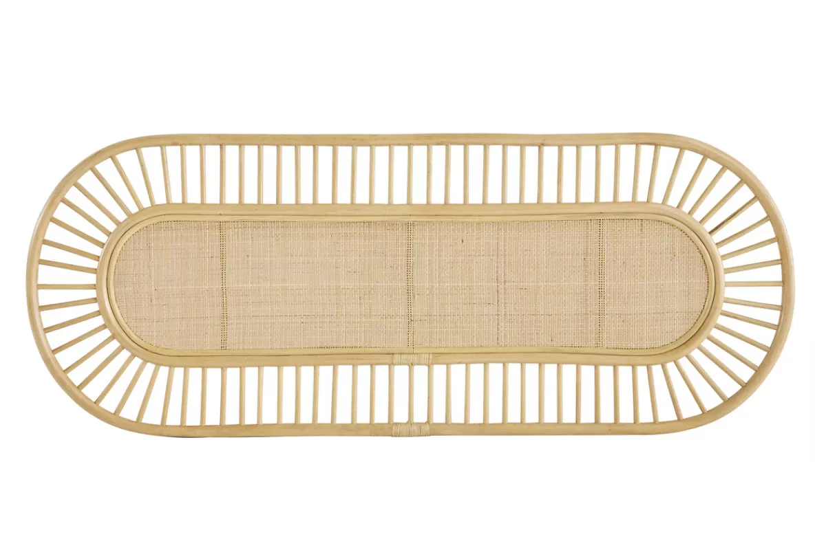 Miliboo Cabecera De Cama-Cabecero de cama de ratán natural y mimbre 165 cm BOW