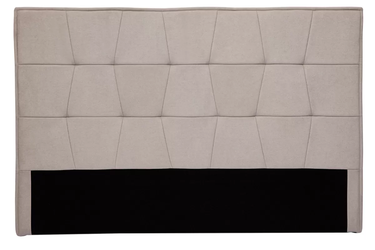 Miliboo Cabecera De Cama-Cabecero de cama de tela efecto aterciopelado beige 170 cm SUKA