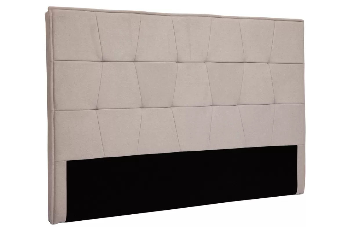 Miliboo Cabecera De Cama-Cabecero de cama de tela efecto aterciopelado beige 170 cm SUKA