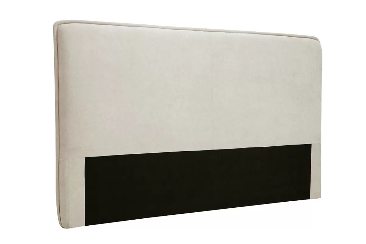 Miliboo Cabecera De Cama-Cabecero de cama de tela efecto aterciopelado natural 196 cm MARCIA