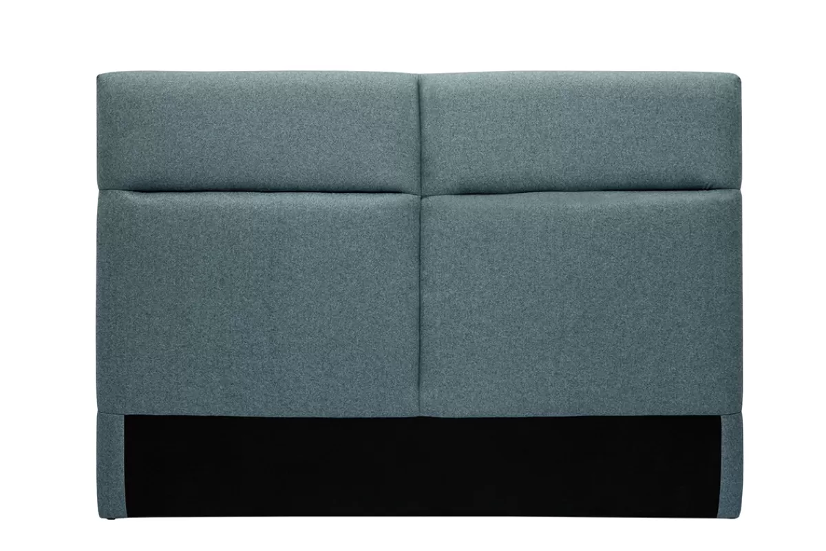 Miliboo Cabecera De Cama-Cabecero de cama de tela verde grisáceo 164 cm CHELSEA