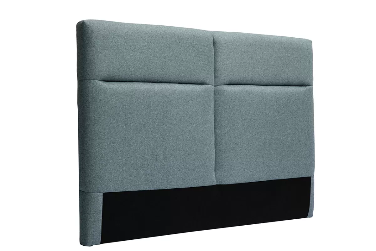 Miliboo Cabecera De Cama-Cabecero de cama de tela verde grisáceo 164 cm CHELSEA