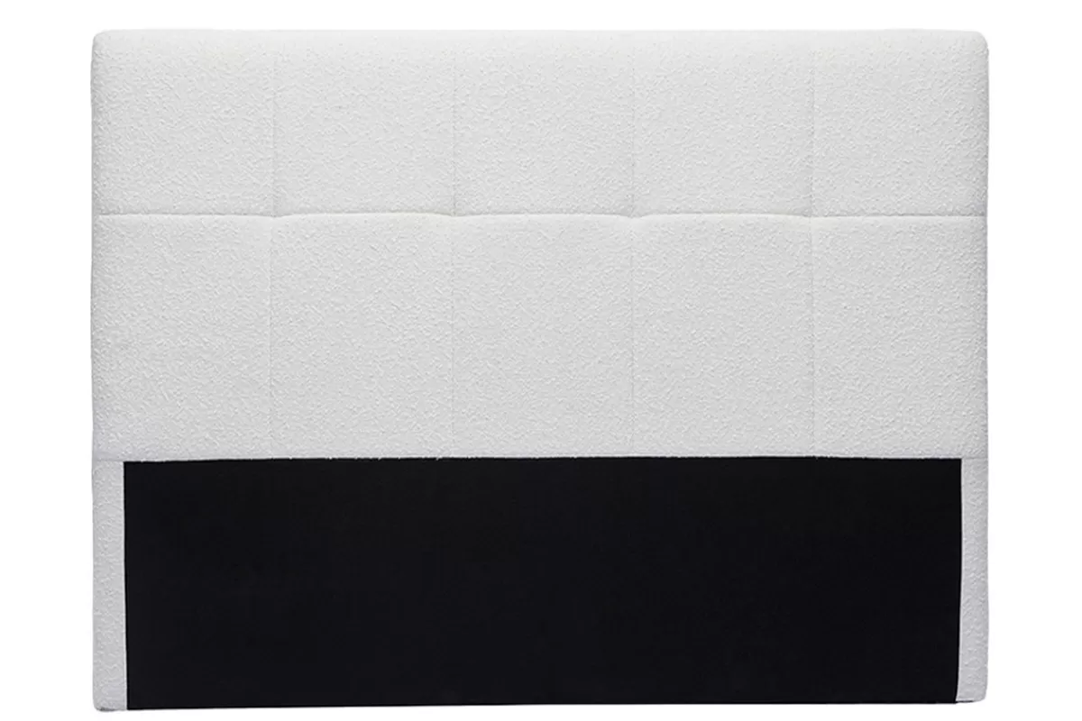 Miliboo Cabecera De Cama-Cabecero de cama efecto borreguillo blanco 160 cm CLOVIS