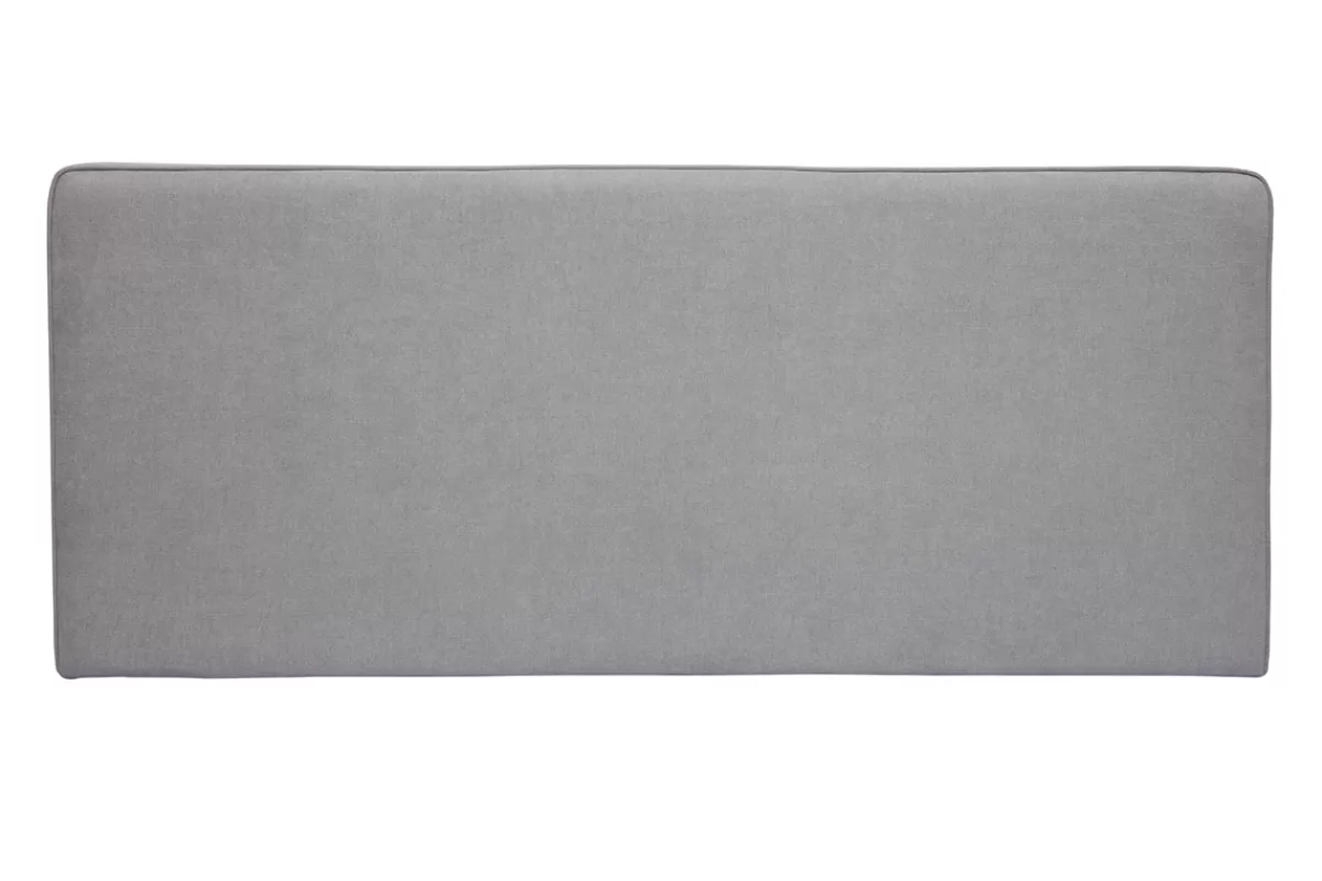 Miliboo Cabecera De Cama-Cabecero de cama para colgar de tela efecto aterciopelado gris 180 cm LILY