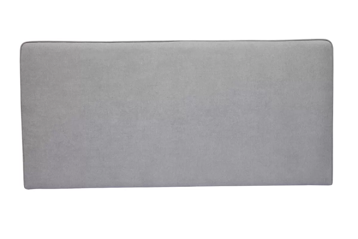Miliboo Cabecera De Cama-Cabecero de cama para colgar de tela efecto aterciopelado gris 160 cm LILY