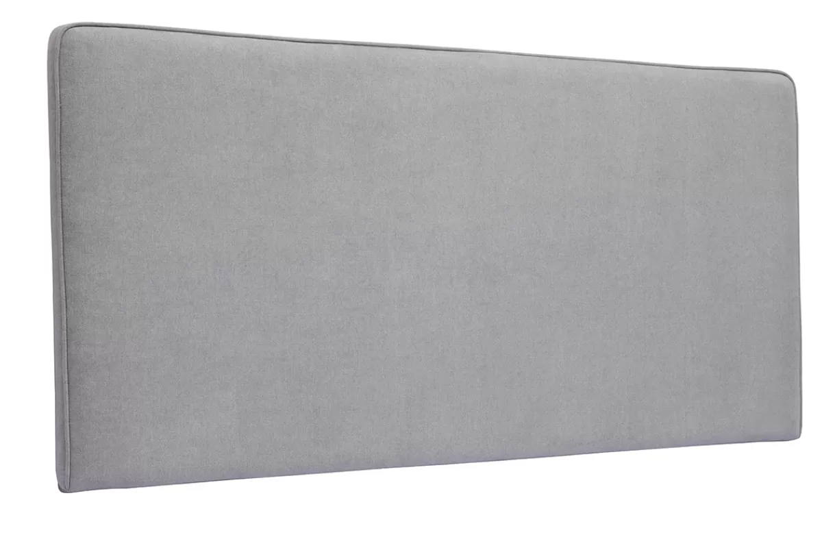 Miliboo Cabecera De Cama-Cabecero de cama para colgar de tela efecto aterciopelado gris 160 cm LILY