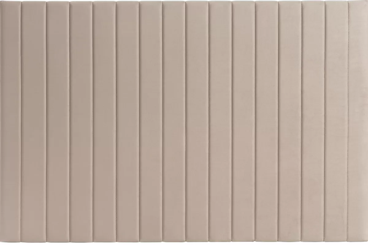 Miliboo Cabecera De Cama-Cabecero en terciopelo beige grisáceo L170 cm NEHA