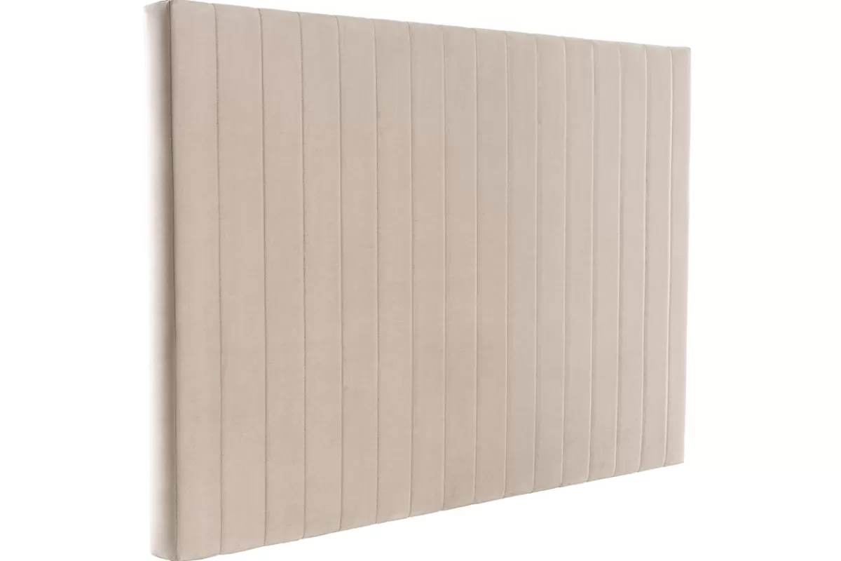 Miliboo Cabecera De Cama-Cabecero en terciopelo beige grisáceo L170 cm NEHA