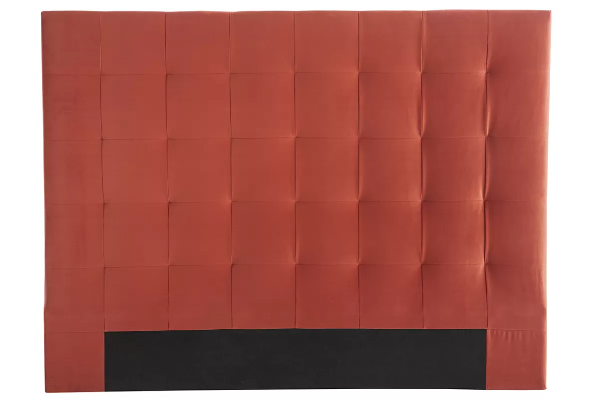 Miliboo Cabecera De Cama-Cabecero en terciopelo terracota 160 cm HALCIONA