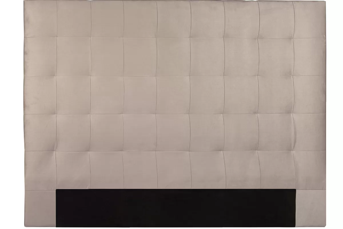 Miliboo Cabecera De Cama-Cabecero en terciopelo topo 180 cm HALCIONA