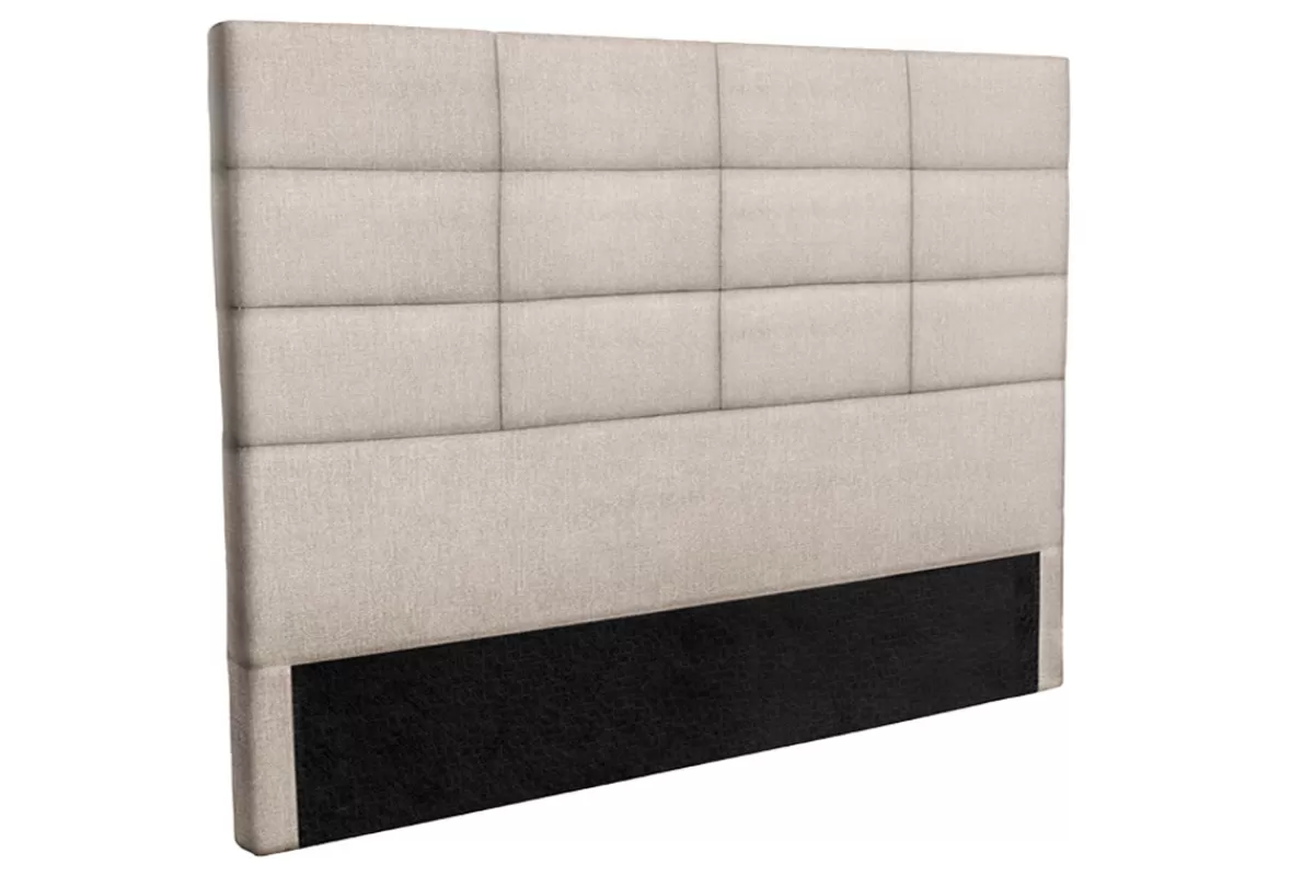 Miliboo Cabecera De Cama-Cabecero moderno en tejido beige natural 160 cm ANATOLE