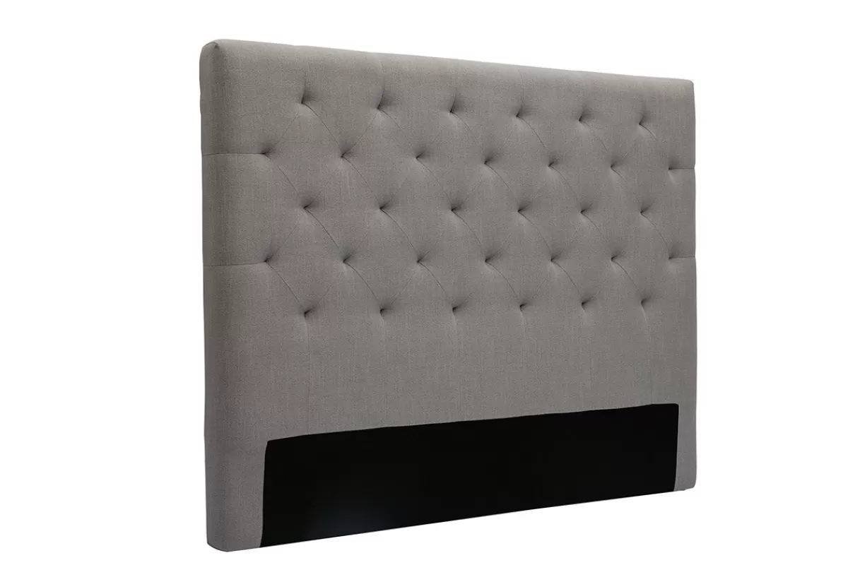 Miliboo Cabecera De Cama-Cabecero tejido gris claro 140cm ENGUERRAND