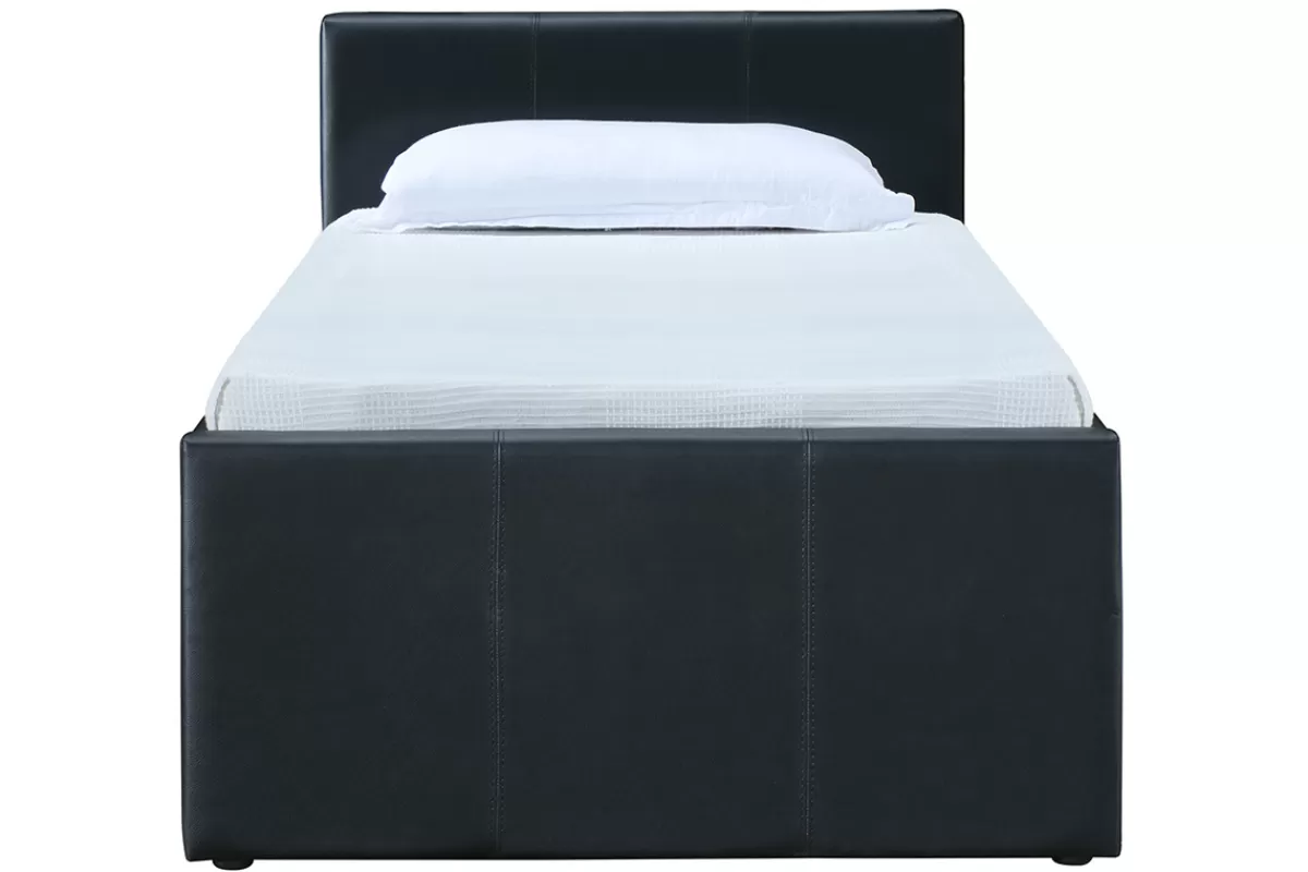 Miliboo Cama Matrimonial | Cama Para Niños-Cama nido 90 x 195 cm negro mate MACCO