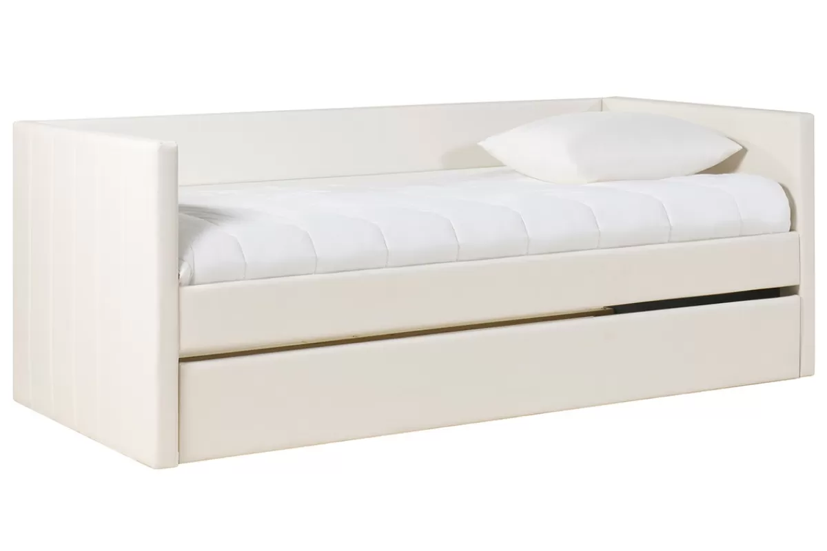 Miliboo Cama Matrimonial | Cama Para Niños-Cama nido blanca 90 x 190 cm ELIE
