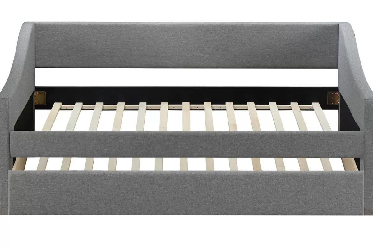 Miliboo Cama Matrimonial | Cama Para Niños-Cama nido 190x90cm gris claro BEKKER