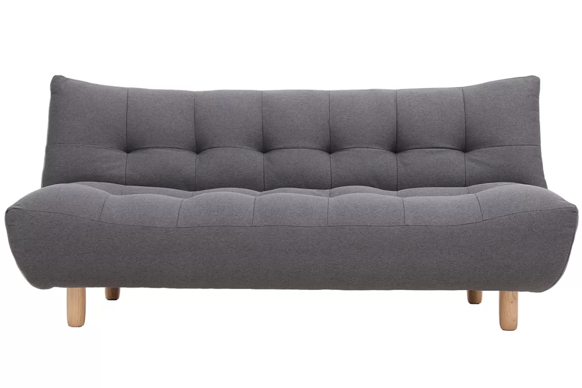 Miliboo Sofá Cama-Canapé convertible scandinave gris foncé YUMI