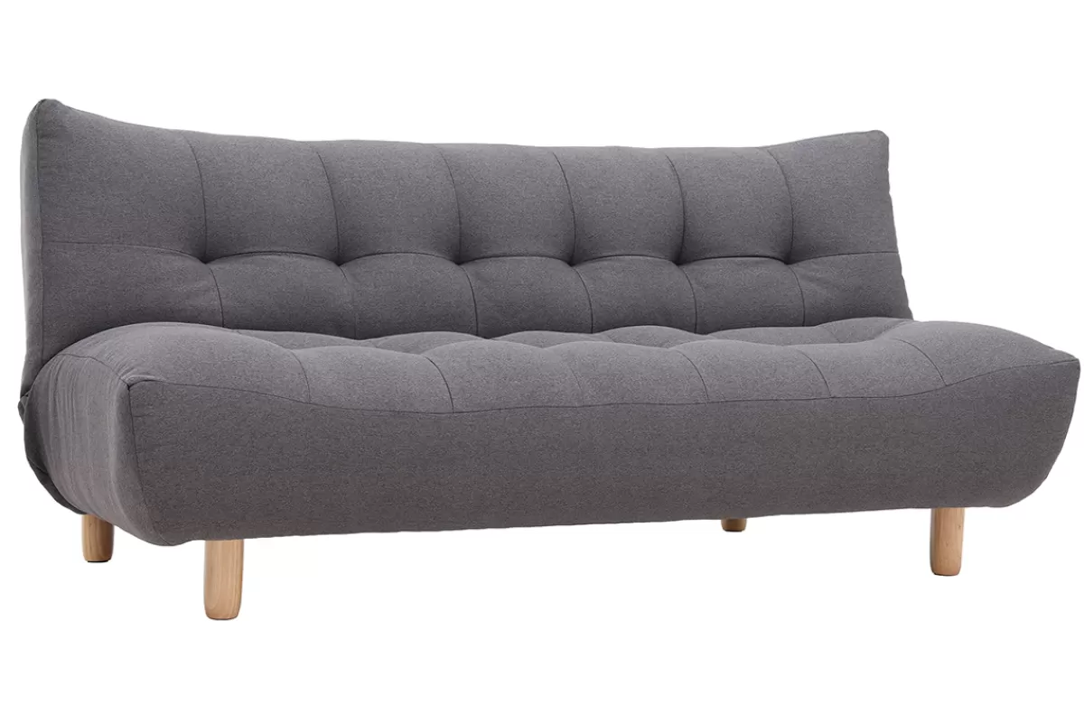Miliboo Sofá Cama-Canapé convertible scandinave gris foncé YUMI