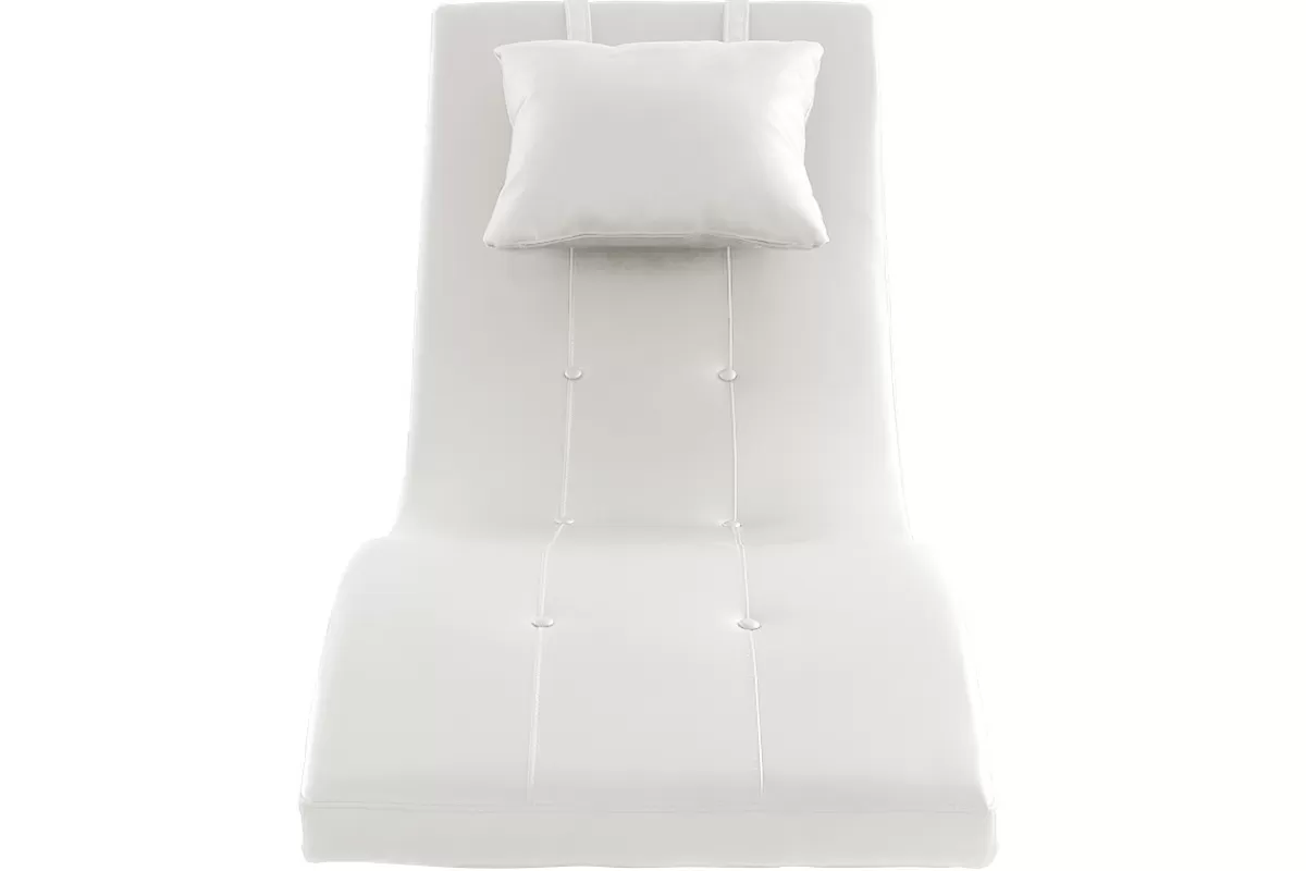 Miliboo Sillones De Relax | Sillón-Chaise longue diseño blanco MONACO