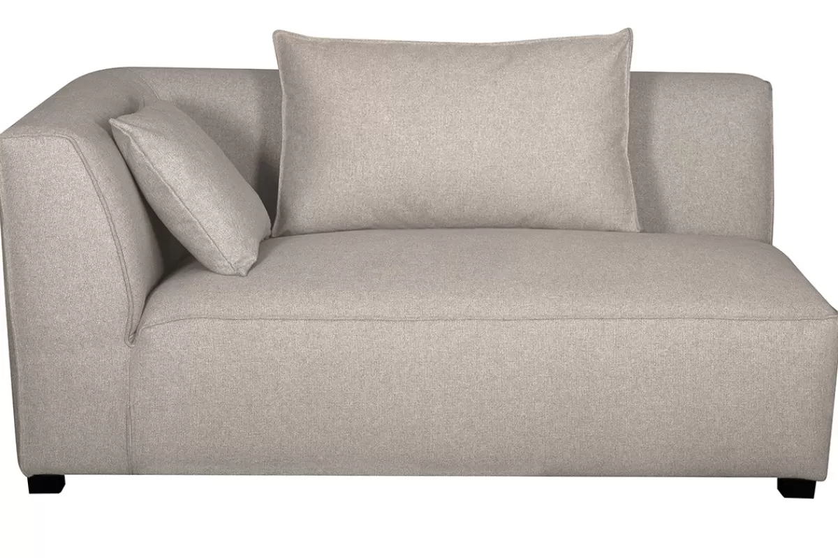Miliboo Sofá De Diseño | Sofá Esquinero-Chaise longue esquina izquierda beige PLURIEL