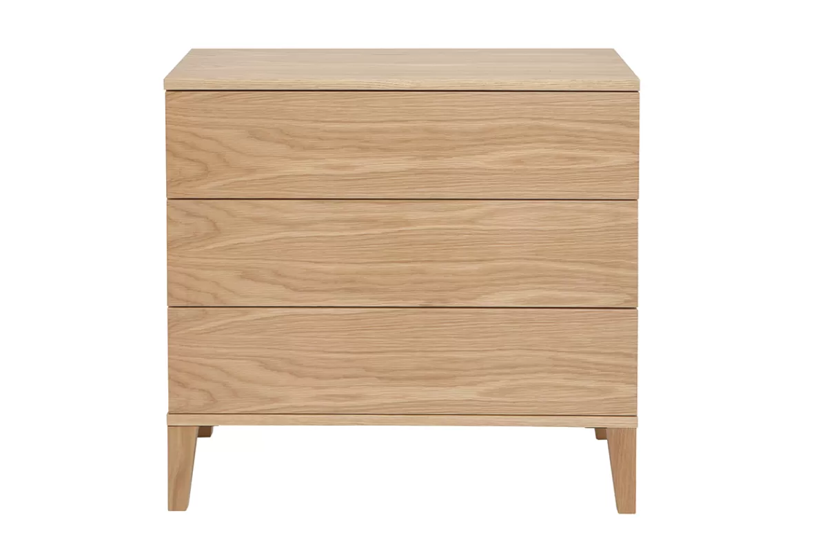 Miliboo Cómodas | Cómodas-Cómoda nórdica de 3 cajones de madera clara FREDDY