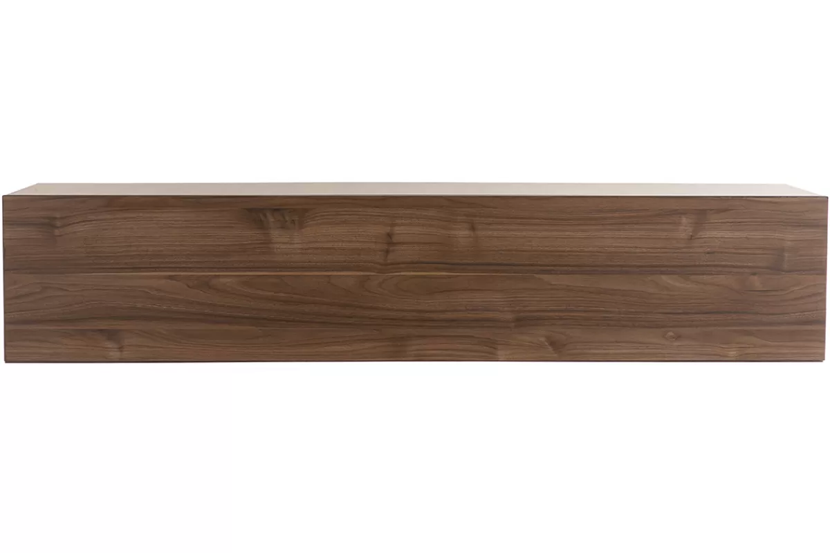 Miliboo Bibliotecas & Estanterías | Bibliotecas & Estanterías-Elemento de pared TV horizontal acabado nogal ETERNEL