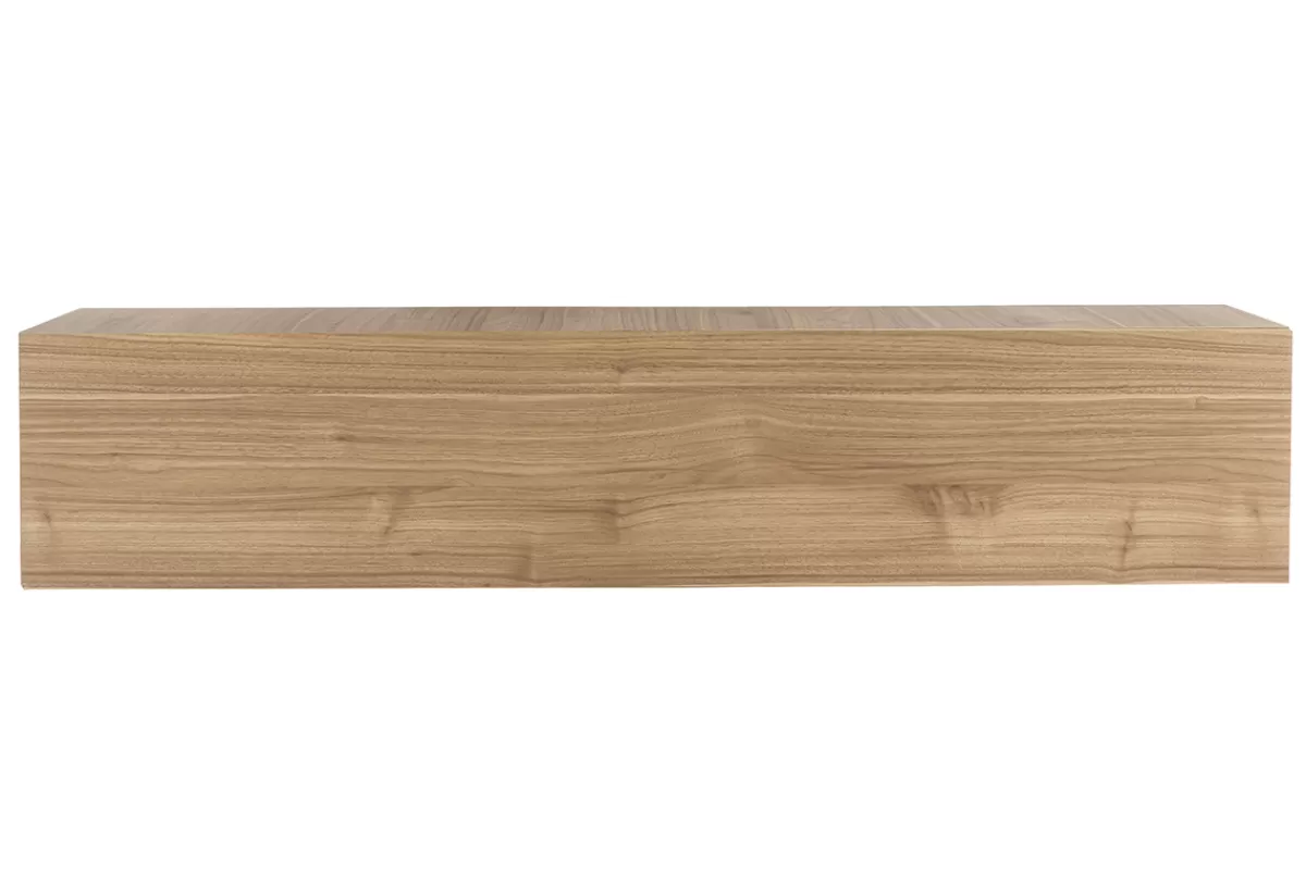 Miliboo Bibliotecas & Estanterías | Bibliotecas & Estanterías-Elemento de pared TV horizontal nogal claro ETERNEL