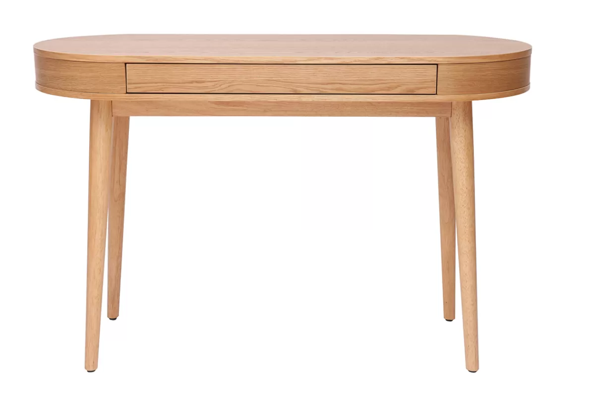 Miliboo Escritorio Design-Escritorio con cajón de madera clara 120 cm JUDITH