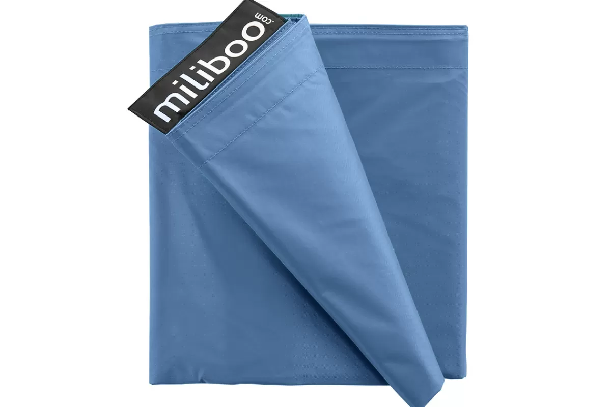 Miliboo Puffs / Reposapiés | Puffs / Reposapiés-Funda de puff gigante azul petróleo BIG MILIBAG