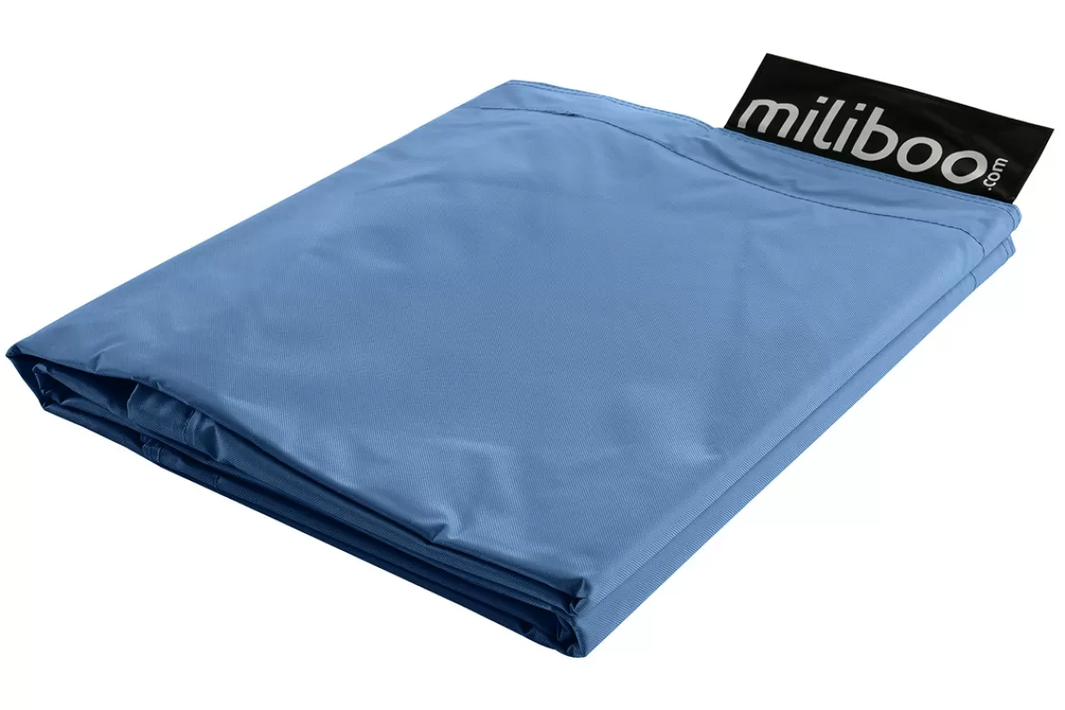Miliboo Puffs / Reposapiés | Puffs / Reposapiés-Funda de puff gigante azul petróleo BIG MILIBAG