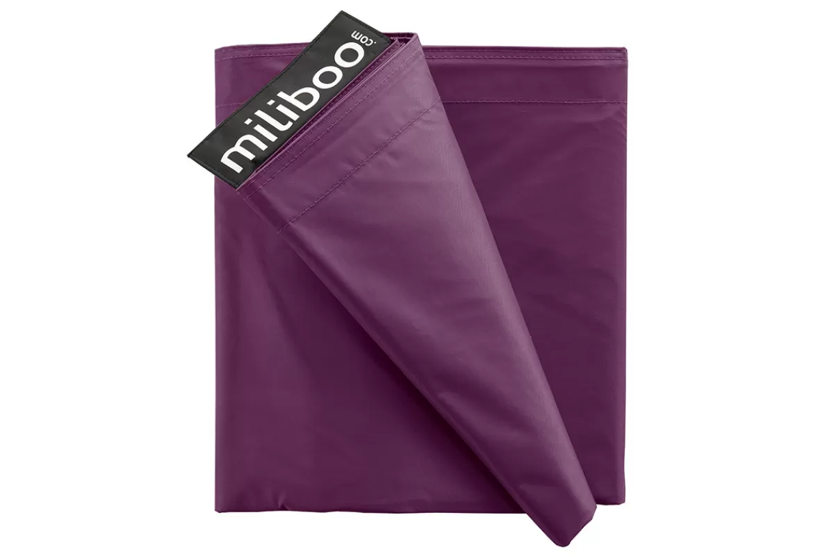 Miliboo Puffs / Reposapiés | Puffs / Reposapiés-Funda de puff gigante ciruela BIG MILIBAG