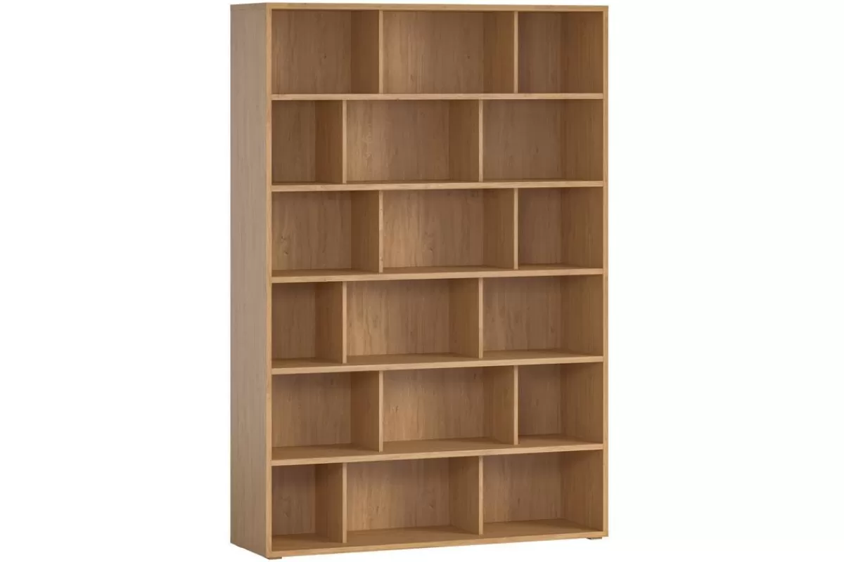 Miliboo Bibliotecas & Estanterías | Bibliotecas & Estanterías-Librería de diseño acabado roble 140 cm EPURE