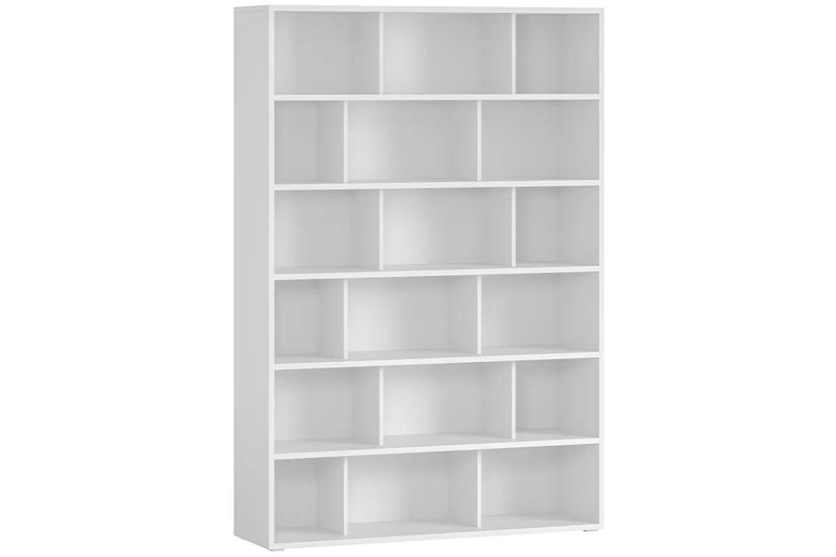 Miliboo Bibliotecas & Estanterías | Bibliotecas & Estanterías-Librería nórdica de madera blanca 140 cm EPURE