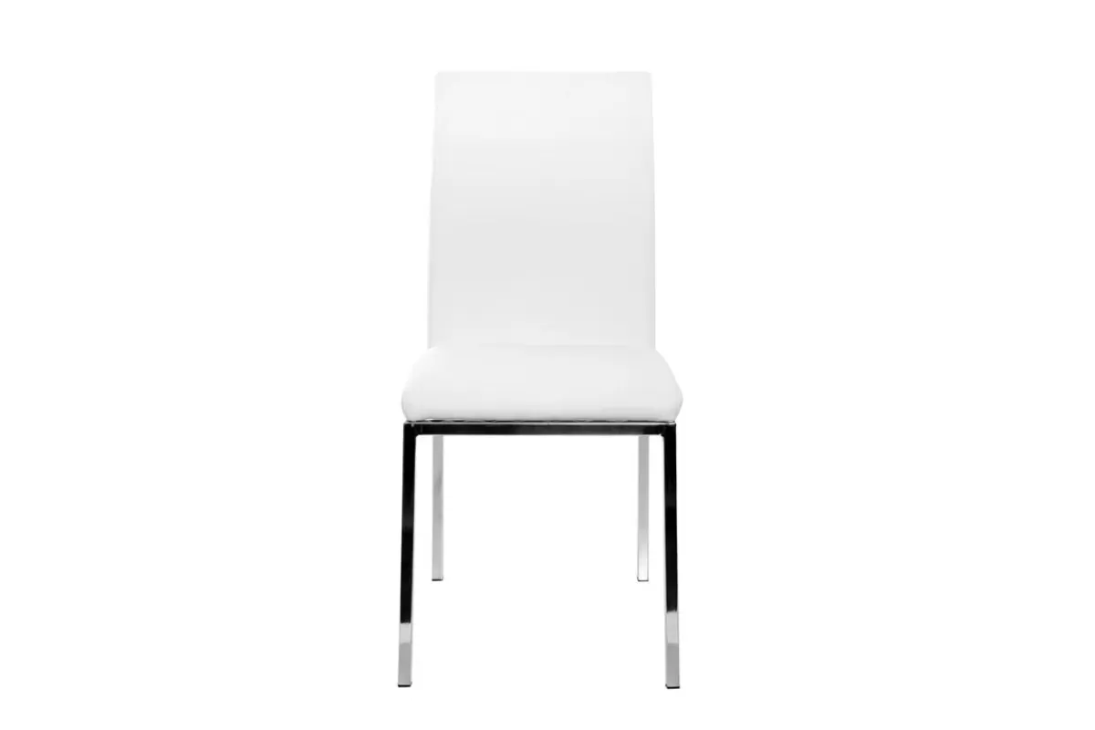 Miliboo Sillas Modernas-Lote de 2 sillas diseño poliuretano blanco SIMEA