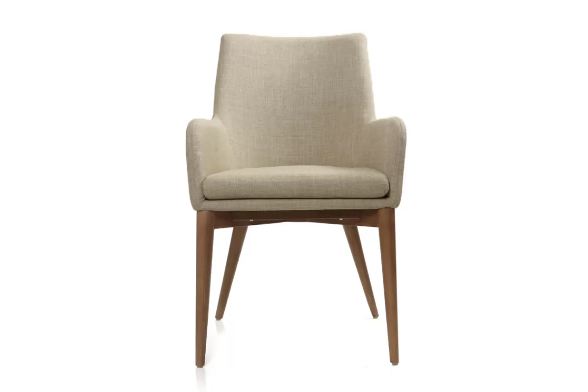 Miliboo Sillones | Sillas Modernas-Lote de 2 sillones de diseño en poliéster beige SHANA
