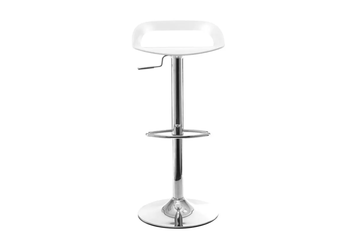 Miliboo Taburetes De Bar-Lote de 2 taburetes de bar diseño blanco PHENIX