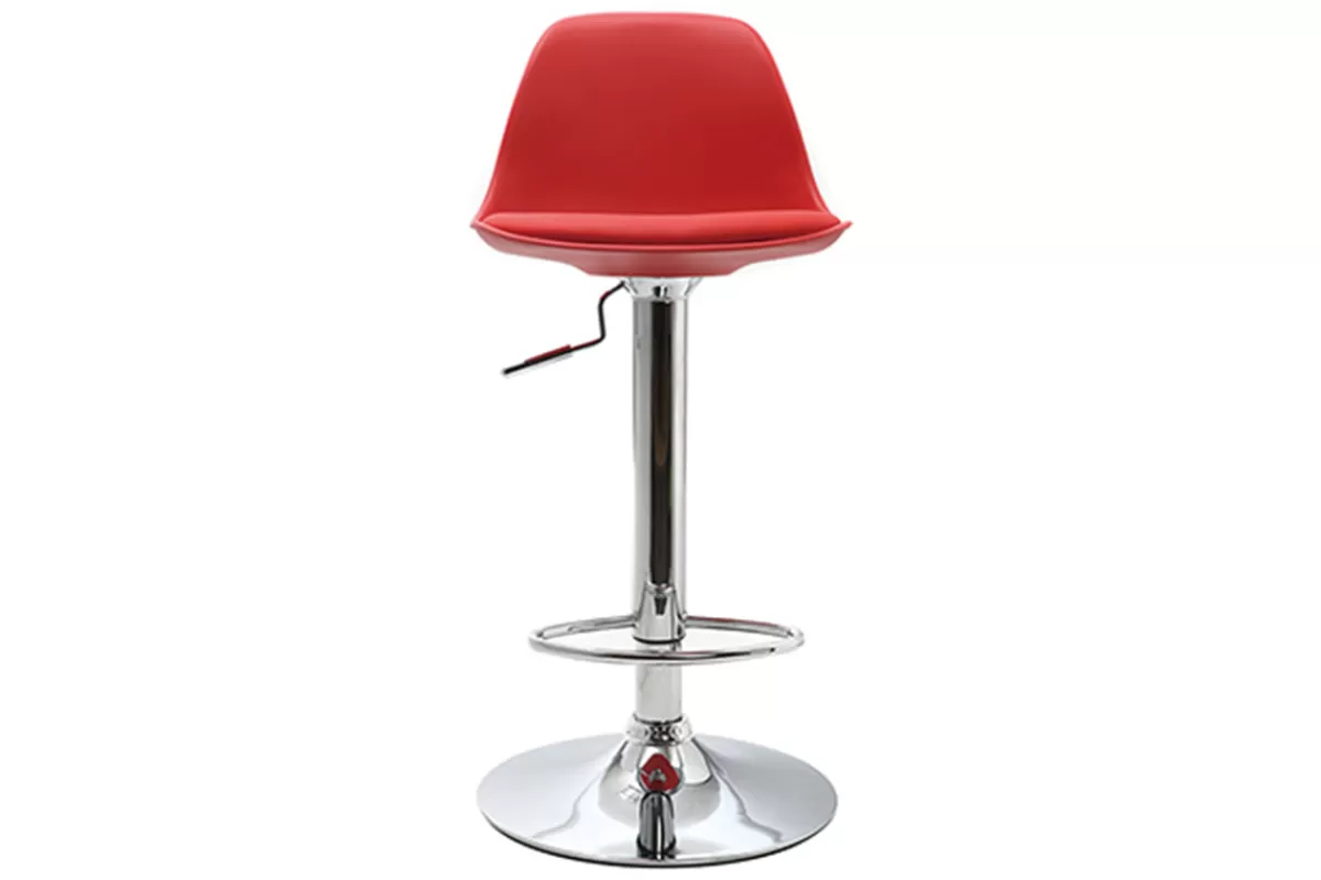 Miliboo Taburetes De Bar-Lote de 2 taburetes de bar diseño rojos STEEVY